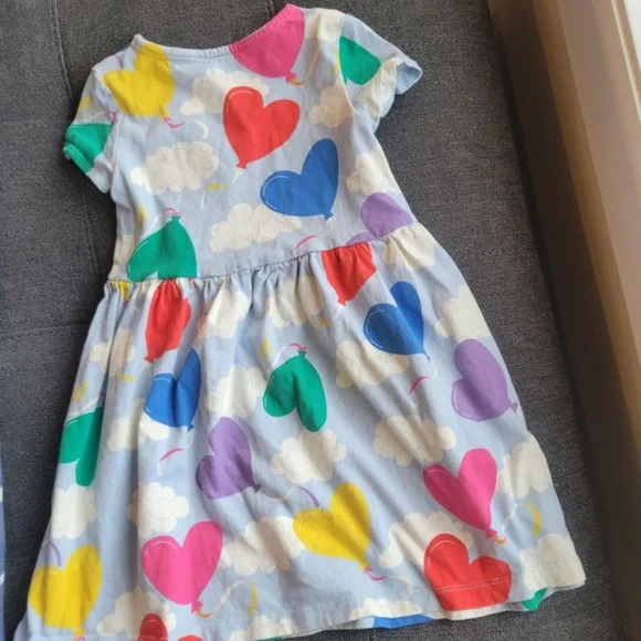 EUC Mini Boden Heart Balloon Dress 5-6Y - Picture 2 of 3